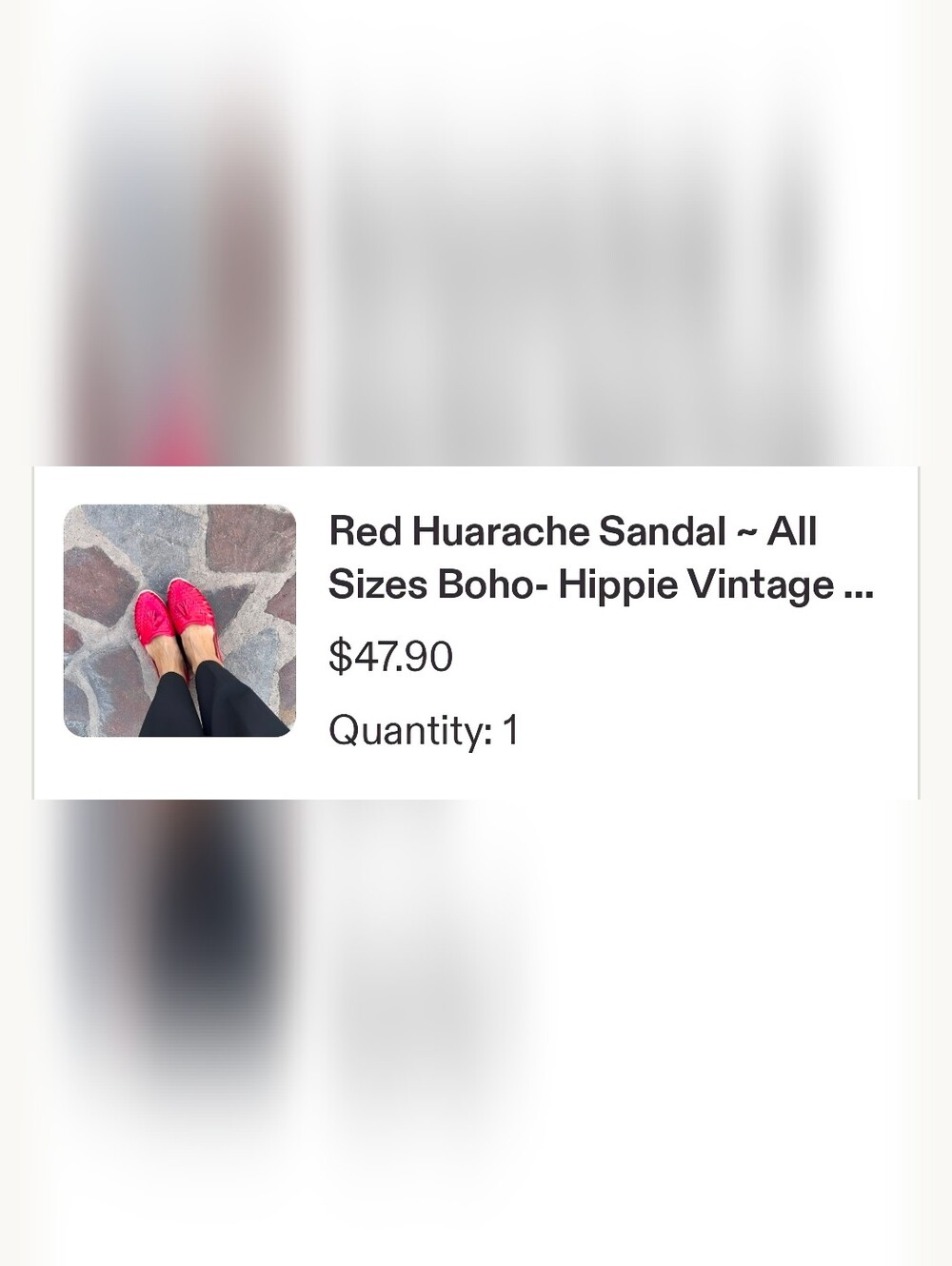 Women's Red Woven Leather Huaraches, Sizes 8 and 9 - Picture 5 of 13